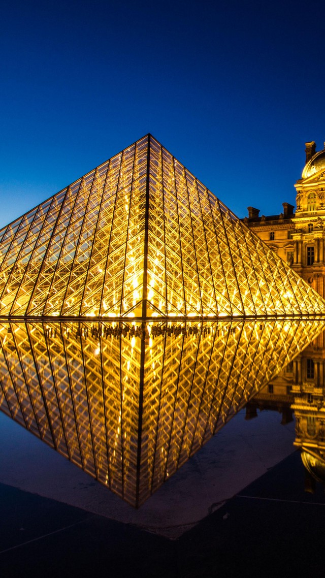 Louvre Museum, France, Paris, Tourism, Travel - Louvre Pyramid , HD Wallpaper & Backgrounds