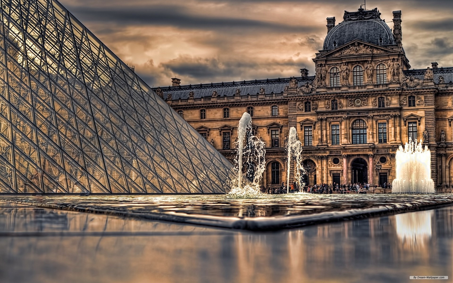 Free Travel Wallpaper - Louvre , HD Wallpaper & Backgrounds