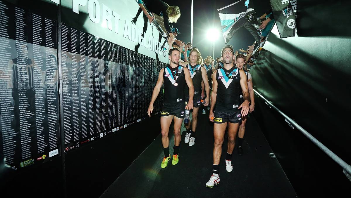 Port Adelaide Stuns Geelong With 40-point Victory - Port Adelaide Hd , HD Wallpaper & Backgrounds