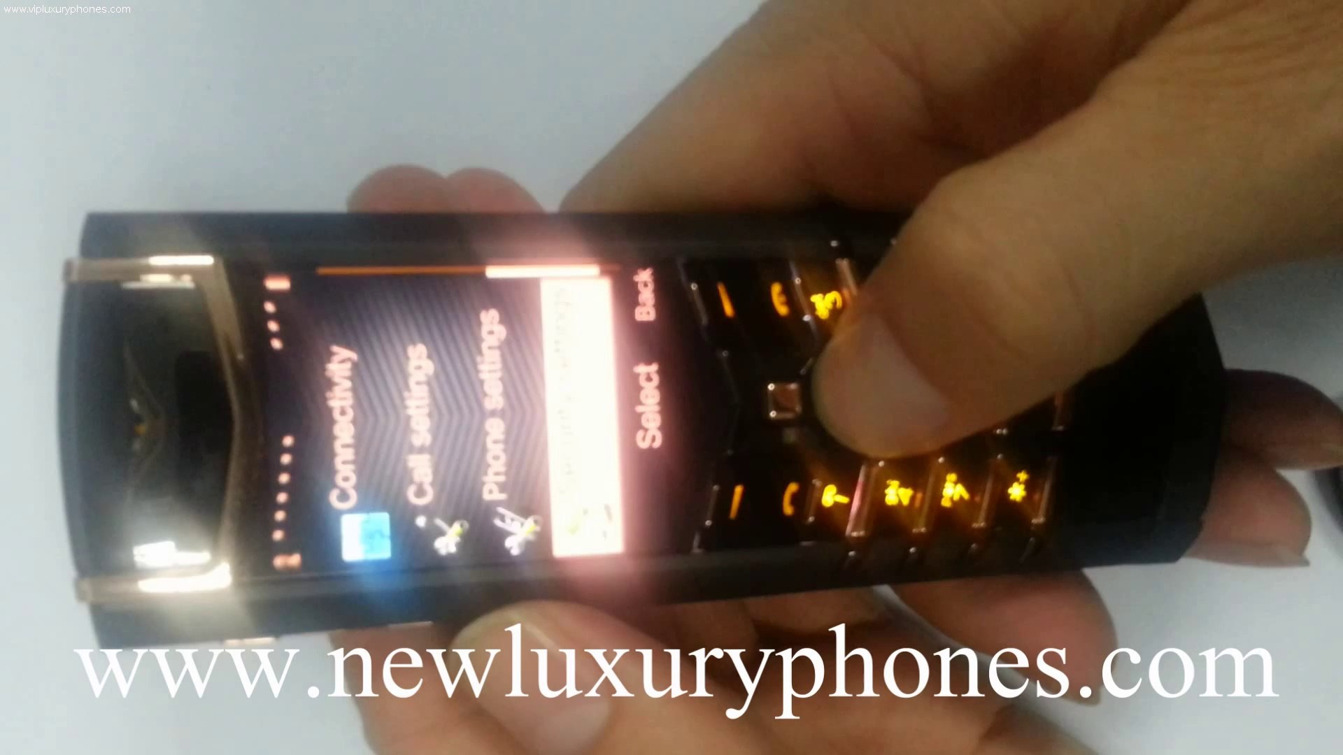 Vertu Signature Luxury Gold Copy Mobile Phone Video - Smartphone , HD Wallpaper & Backgrounds