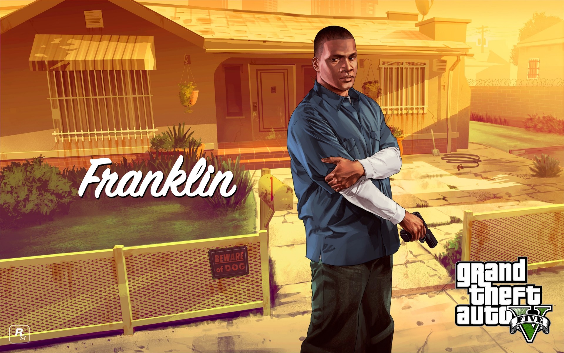 Franklin In Gta V , HD Wallpaper & Backgrounds