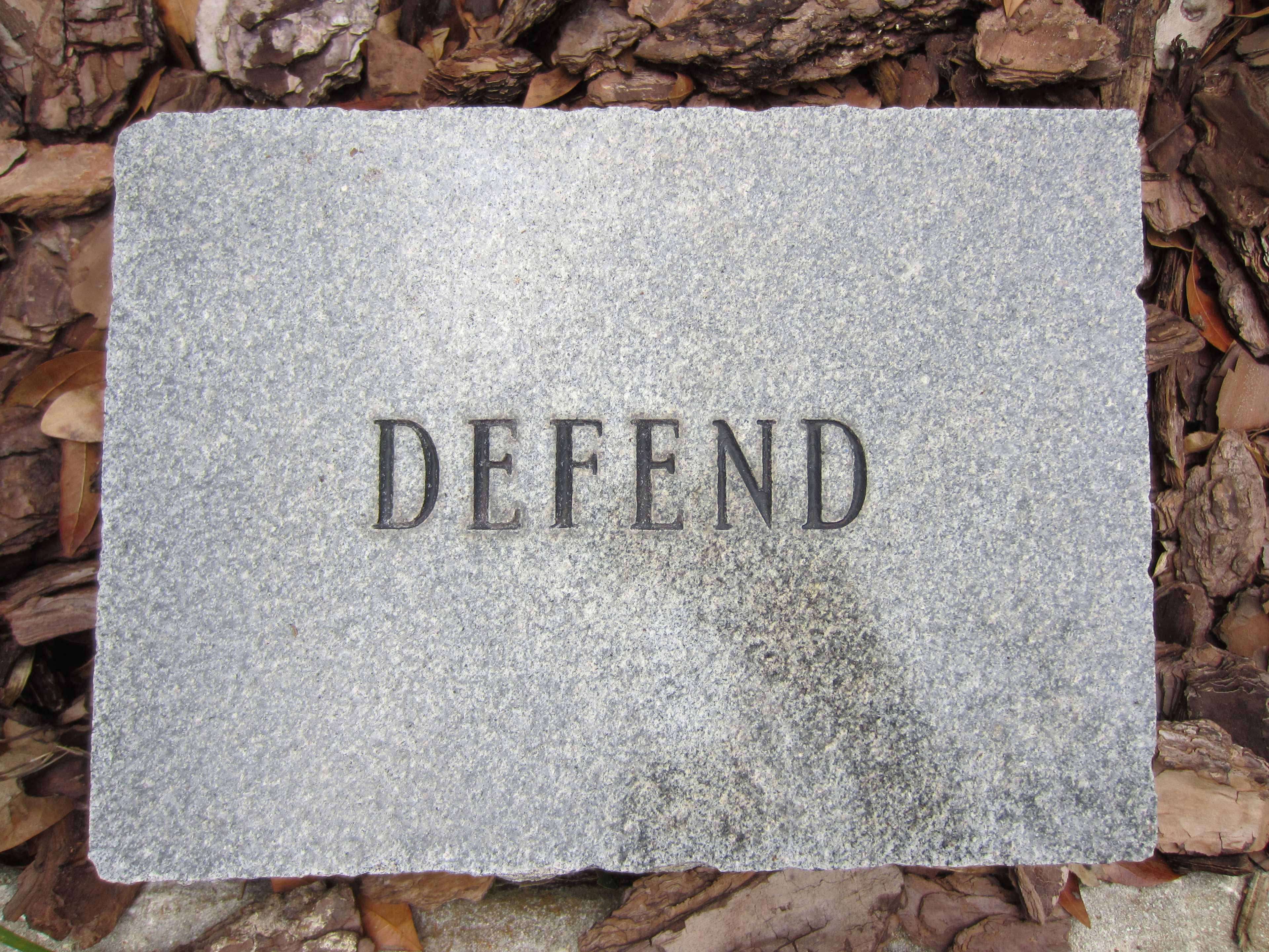Defend, Gray, Griggio, Incisione, Inscription, Marble, - Concrete , HD Wallpaper & Backgrounds