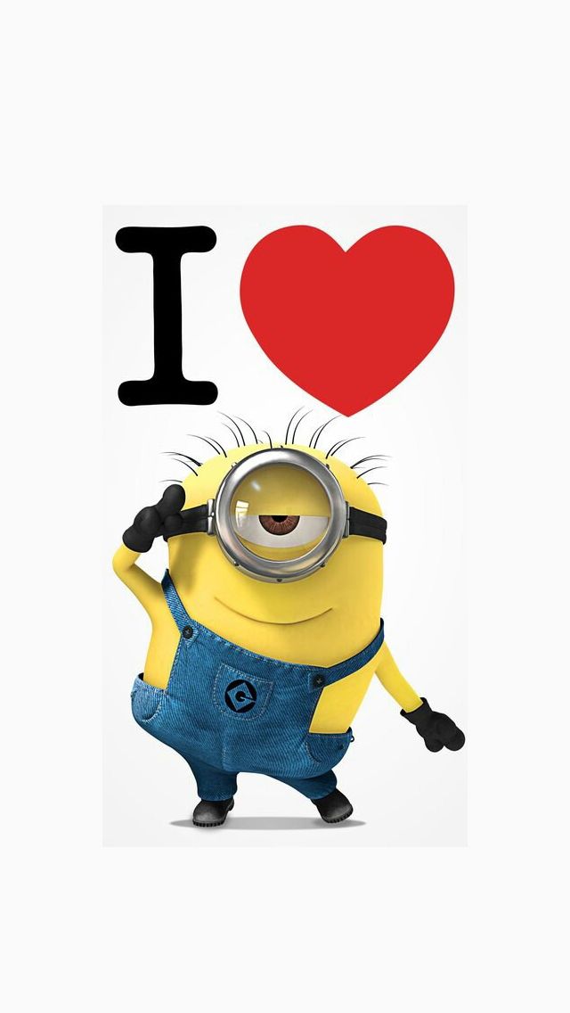 Wallpaper Minion Gallery - Love Minions Hd , HD Wallpaper & Backgrounds