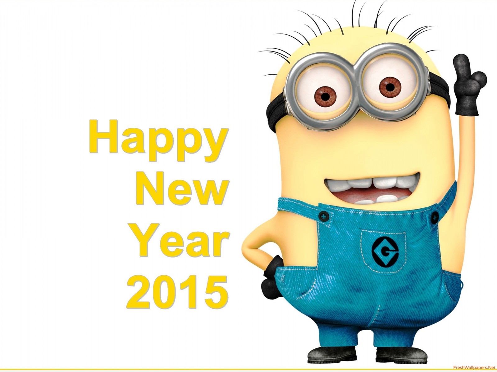 Minions Happy New Year 2015 Wallpaper - Quiz Time , HD Wallpaper & Backgrounds