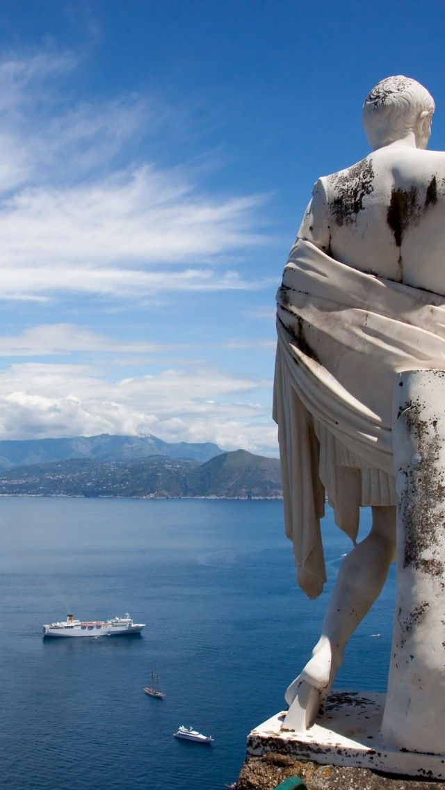 Ceasar Bay Of Capri, Italy Iphone 5 Wallpapers, Backgrounds, - Capri Iphone , HD Wallpaper & Backgrounds
