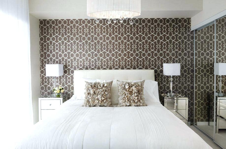Wallpaper For Room Decoration Feminine Bedroom Design - Modern Wallpaper In Bedroom , HD Wallpaper & Backgrounds