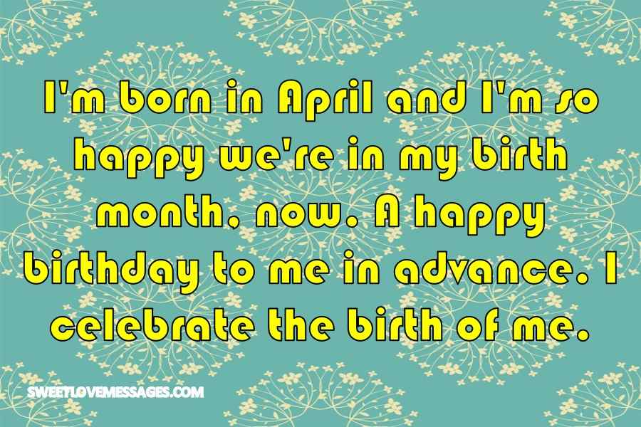 I'm Born In April And I'm So Happy We're In - Happy Birthday Month April , HD Wallpaper & Backgrounds