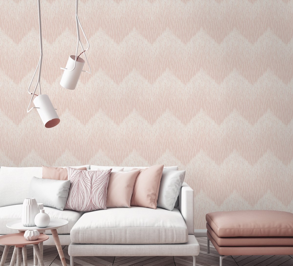 Fragment Pink Glitter Wall Statement Wallpaper By Holden - Living Room Pink And Grey , HD Wallpaper & Backgrounds