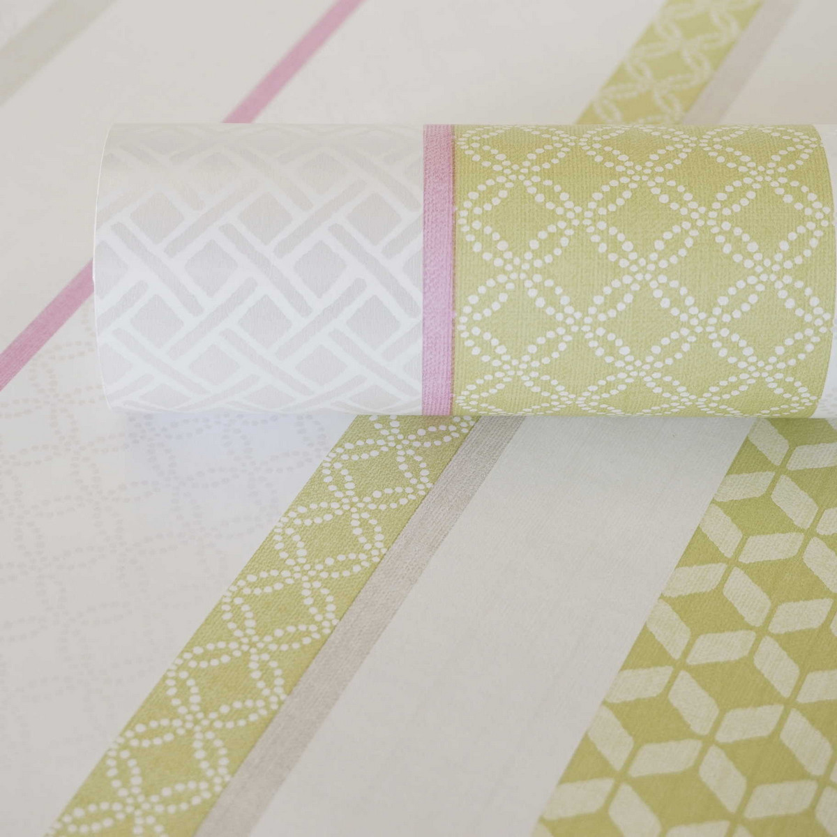 Amaya Stripe Pink / Lime Wallpaper From K2 Living By - Patchwork , HD Wallpaper & Backgrounds