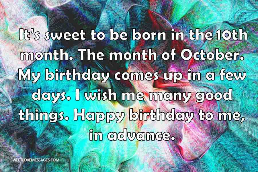 It's Sweet To Be Born In The 10th Month - Happy Birthday Month October , HD Wallpaper & Backgrounds