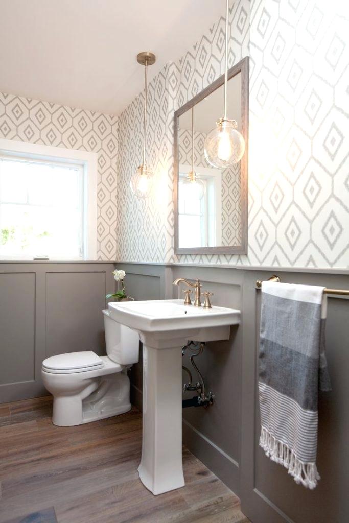 Quirky Chic Contemporary Bathroom Wallpaper Interior - Farmhouse Bathrooms , HD Wallpaper & Backgrounds