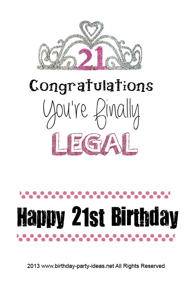 Congratulations You`re Finally Legal - Happy 21st Birthday Finally Legal , HD Wallpaper & Backgrounds