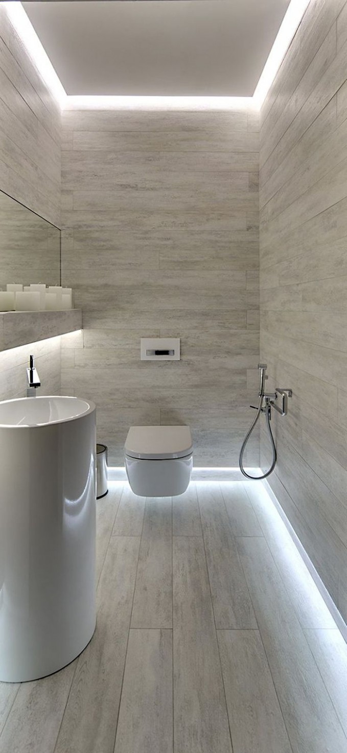 Splendid Wallpaper Bathroom Mad Downstairs Bathroom - Indirekte Beleuchtung Badezimmer , HD Wallpaper & Backgrounds