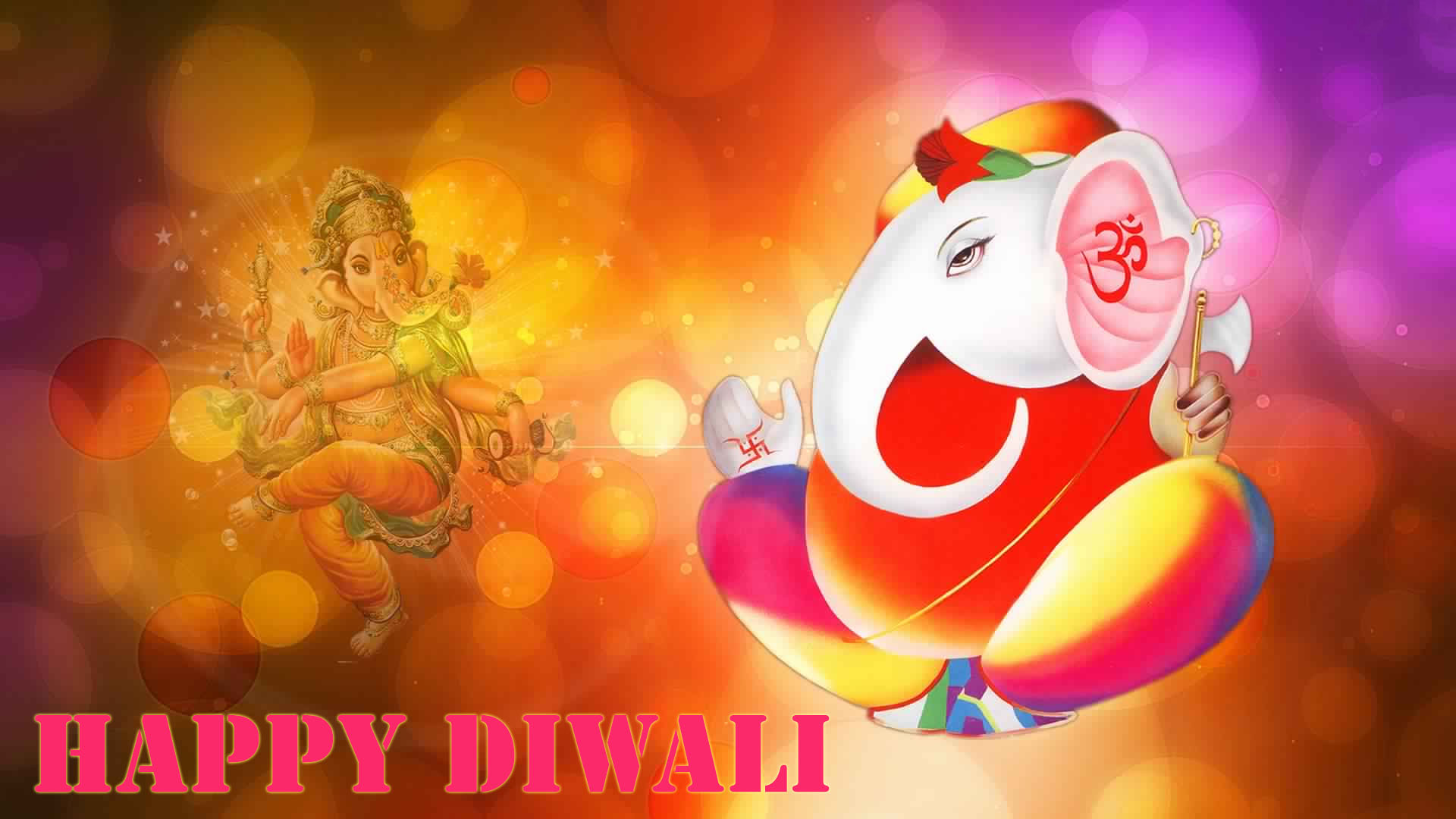 Ganesha Diwali Hd Image For Desktop - God Ganesha Images Png , HD Wallpaper & Backgrounds