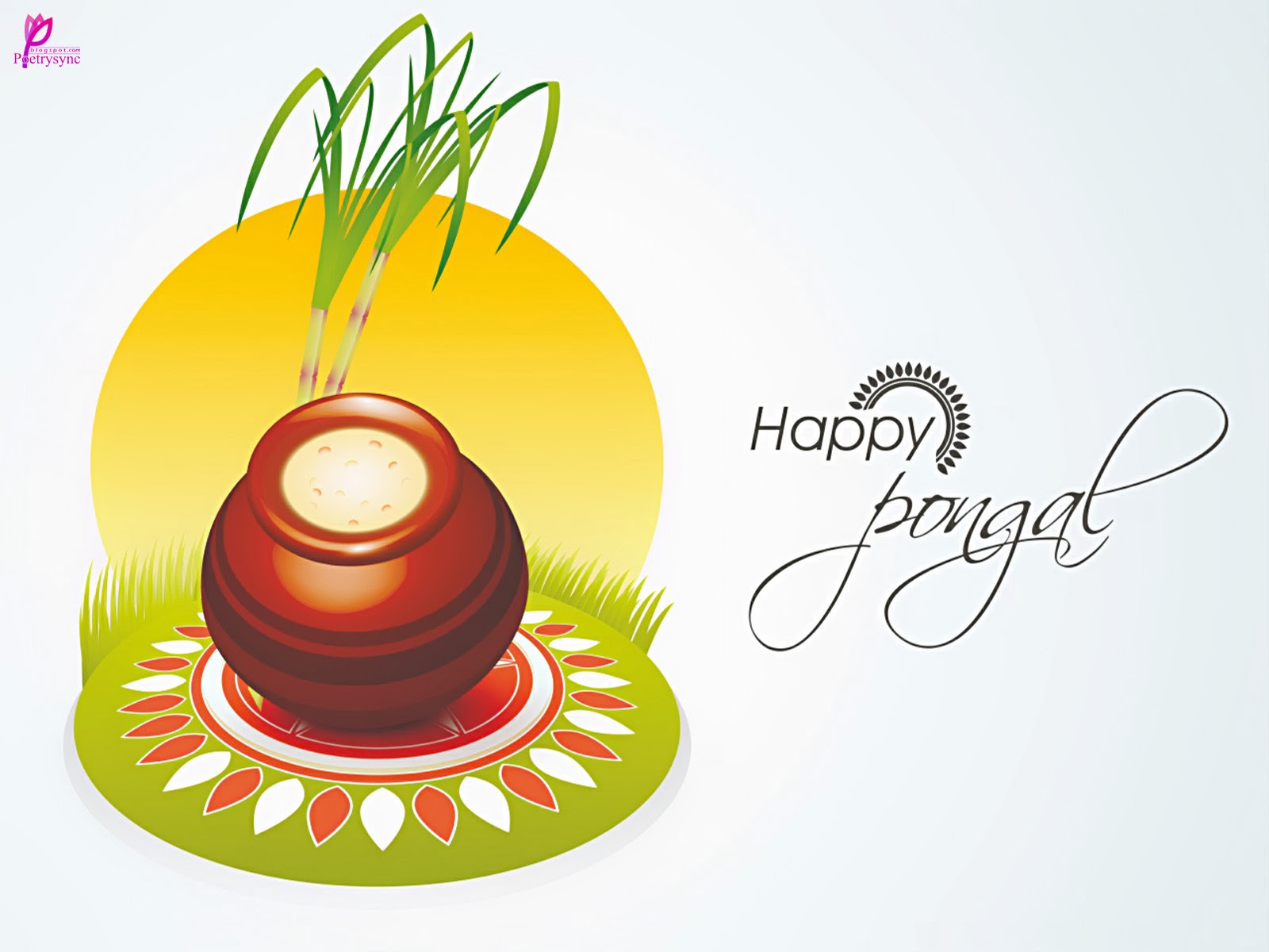 Pongal Background Wallpaper - Makar Sankranti Wishes Png , HD Wallpaper & Backgrounds