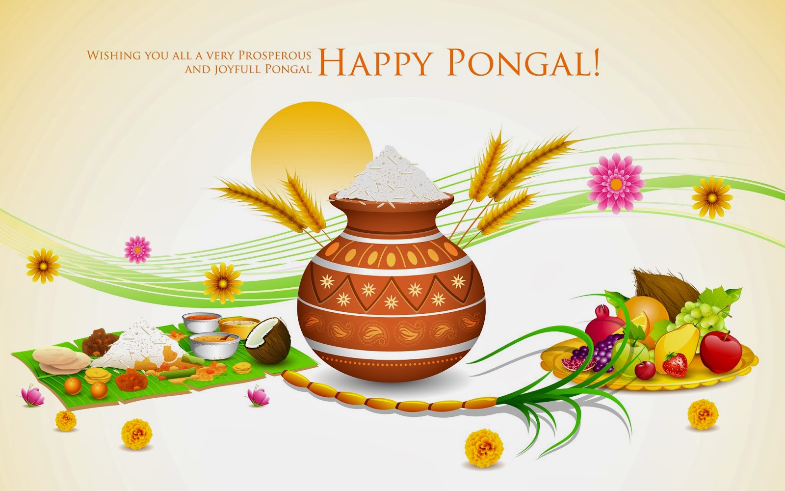 Pongal Festival Images Wallpapers - Happy Pongal Wishes In Tamil , HD Wallpaper & Backgrounds