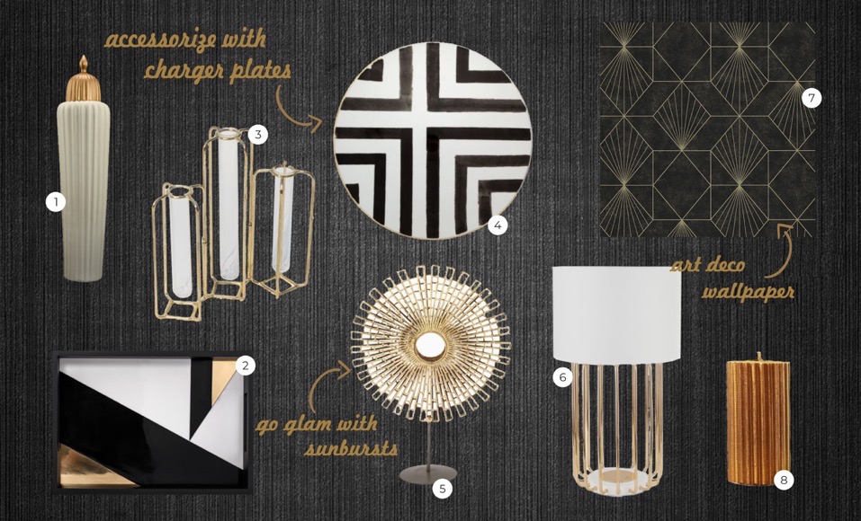 A Mood Board For That Perfect Festive Look - Moodboard Art Deco , HD Wallpaper & Backgrounds