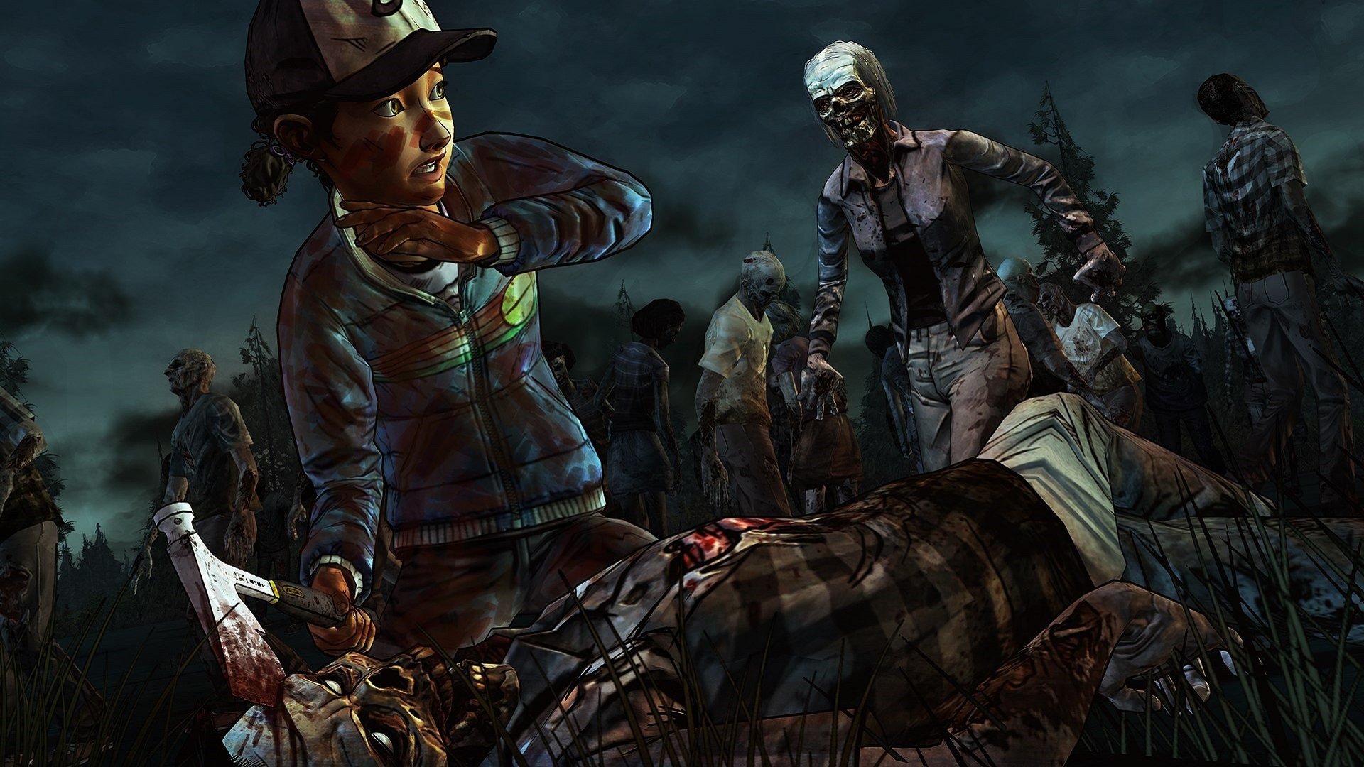 Free The Walking Dead - Walking Dead Game Zombies , HD Wallpaper & Backgrounds