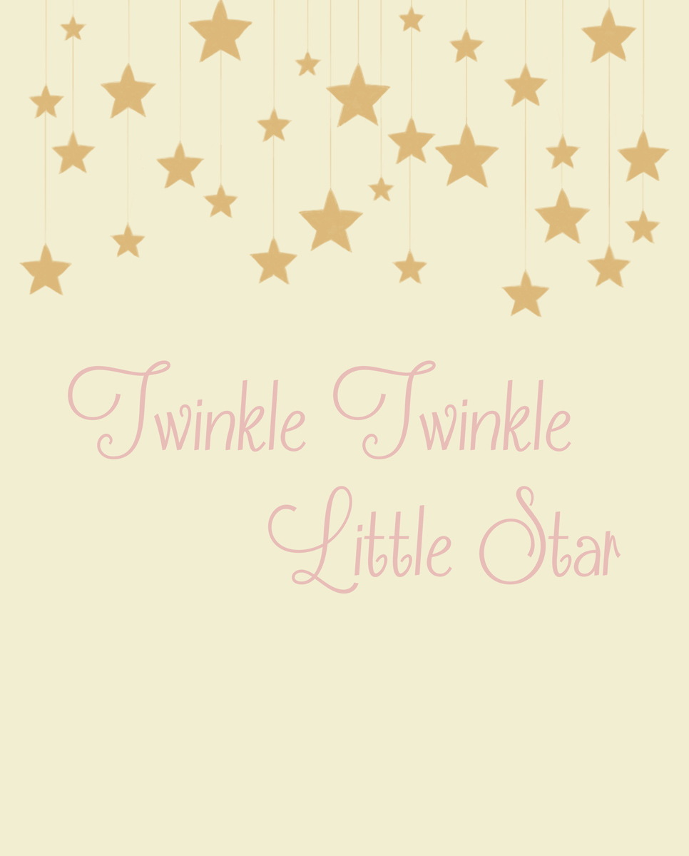 Twinkle Twinkle Little Star Print - Paper , HD Wallpaper & Backgrounds