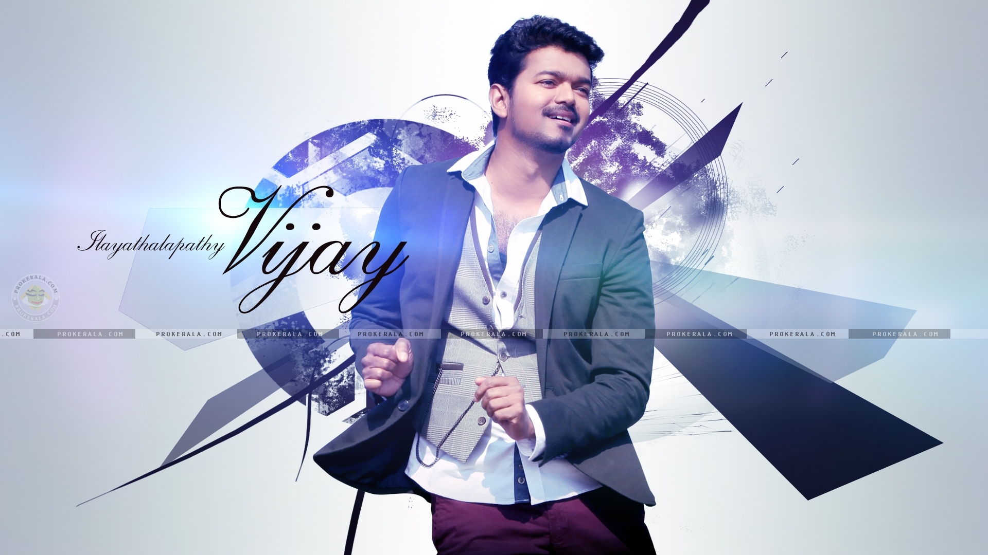 Vijay - Vijay Wallpapers For Desktop , HD Wallpaper & Backgrounds