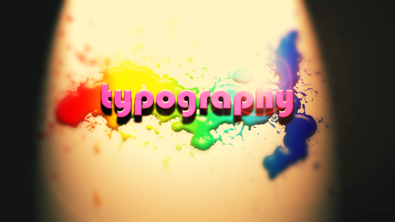Typography 3d Wallpaper - Graphic Design , HD Wallpaper & Backgrounds