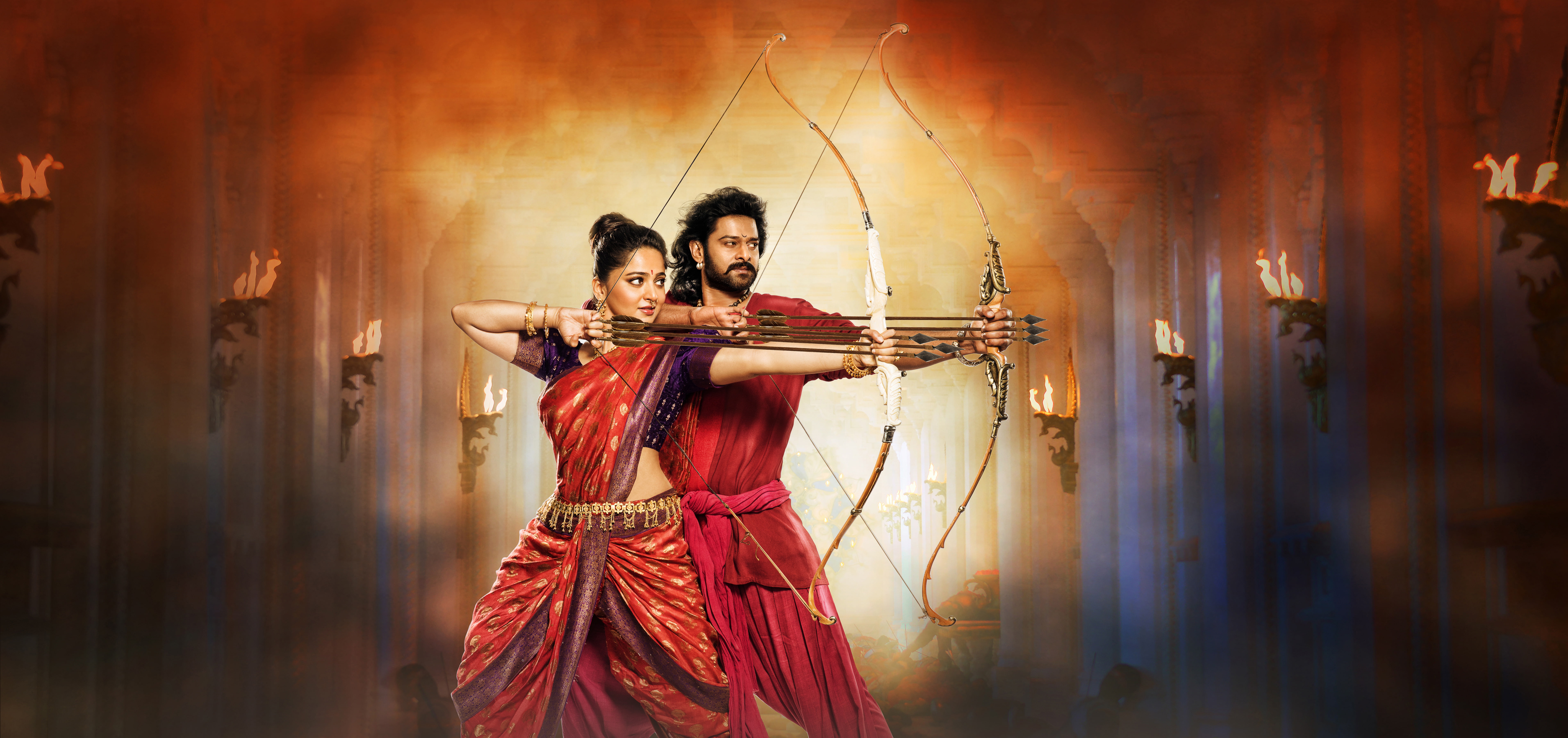 Prabhas, Devasena, 8k, 4k, Baahubali - Bahubali 2 Tamil Movie , HD Wallpaper & Backgrounds