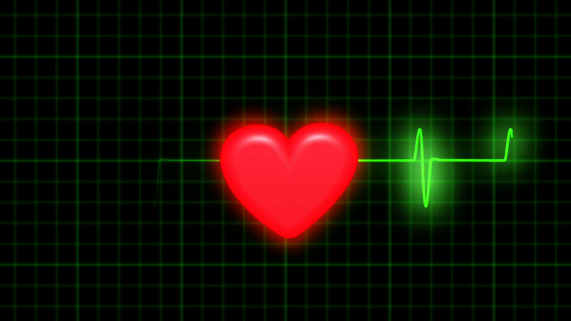 The Green Line Ecg - Heart , HD Wallpaper & Backgrounds