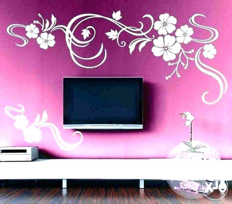 Easy Wall Painting Designs Bedroom Paint Ideas Design - Wall Paint Design For Bedroom , HD Wallpaper & Backgrounds