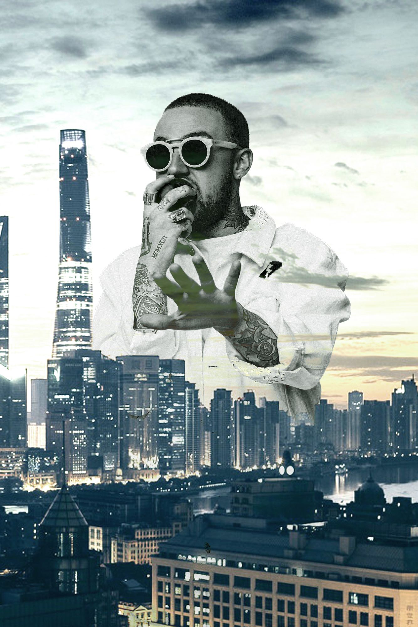 Mac Miller Wallpaper - Shanghai Skyline , HD Wallpaper & Backgrounds