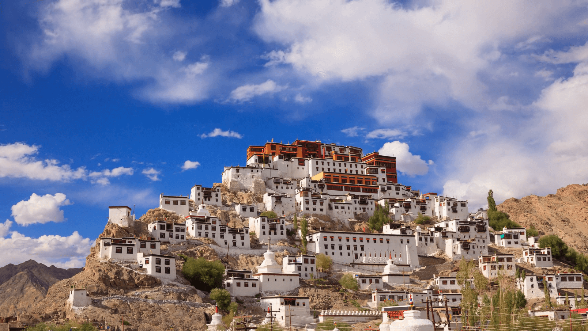 8 Days Ladakh With Himachal Tour - Thikse Monastery , HD Wallpaper & Backgrounds