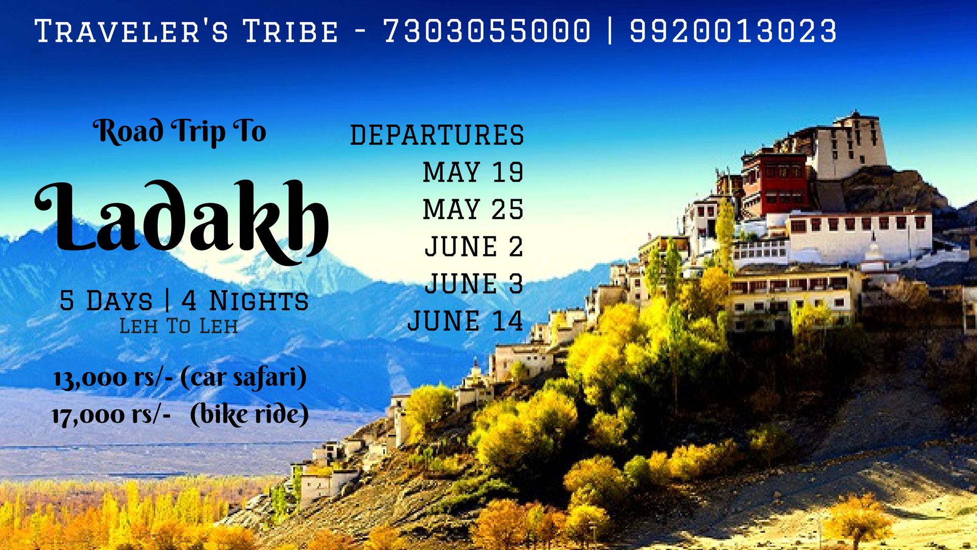 Travelers Tribe Tour To Ladakh , HD Wallpaper & Backgrounds