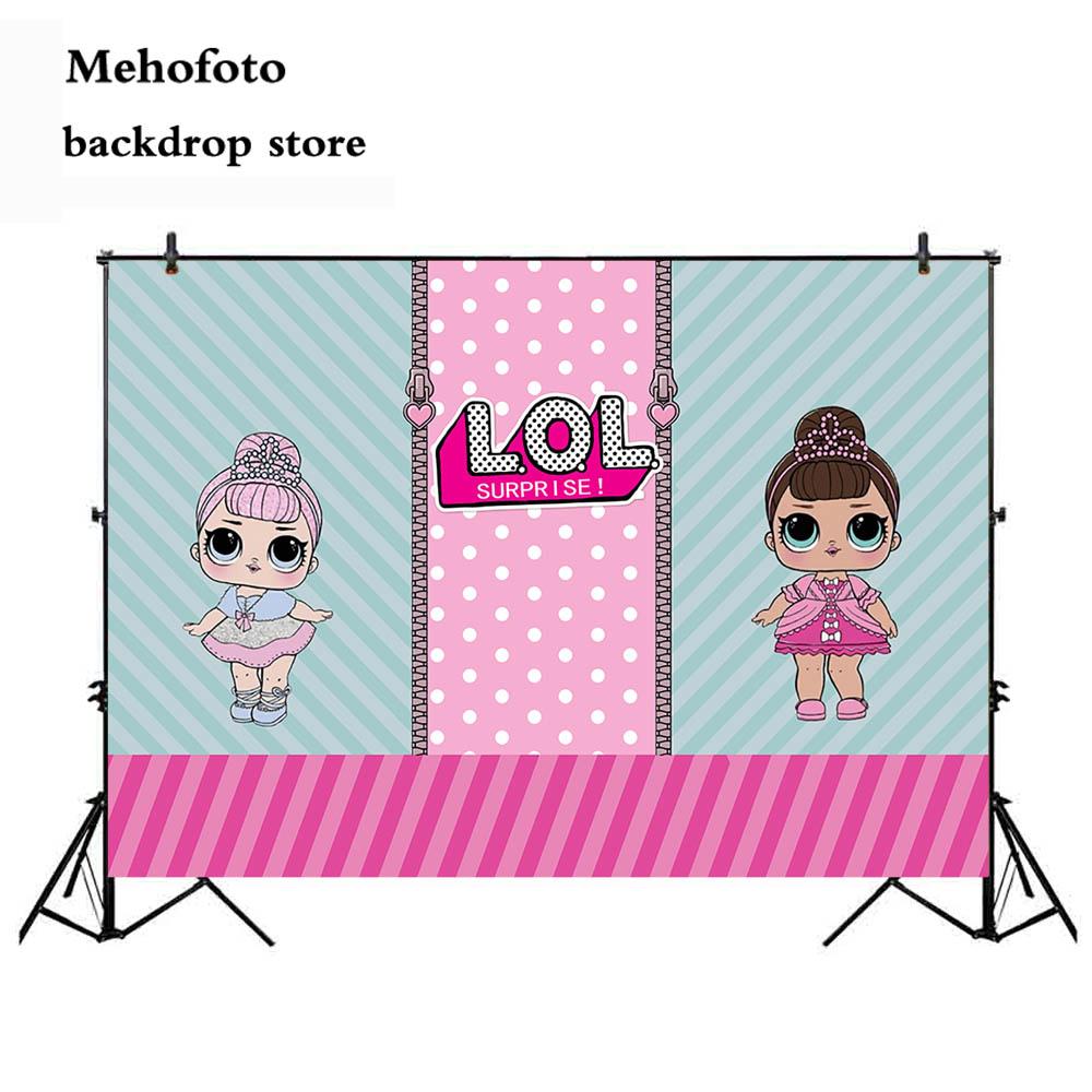 Wholesale Lol Dolls Photography Backdrops Cartoon Girl - Background Happy Birthday Unicorn , HD Wallpaper & Backgrounds