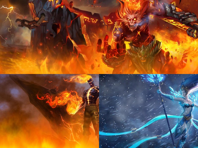 2018, League Of Legends Animated Wallpapers - Sun Wukong Fire , HD Wallpaper & Backgrounds