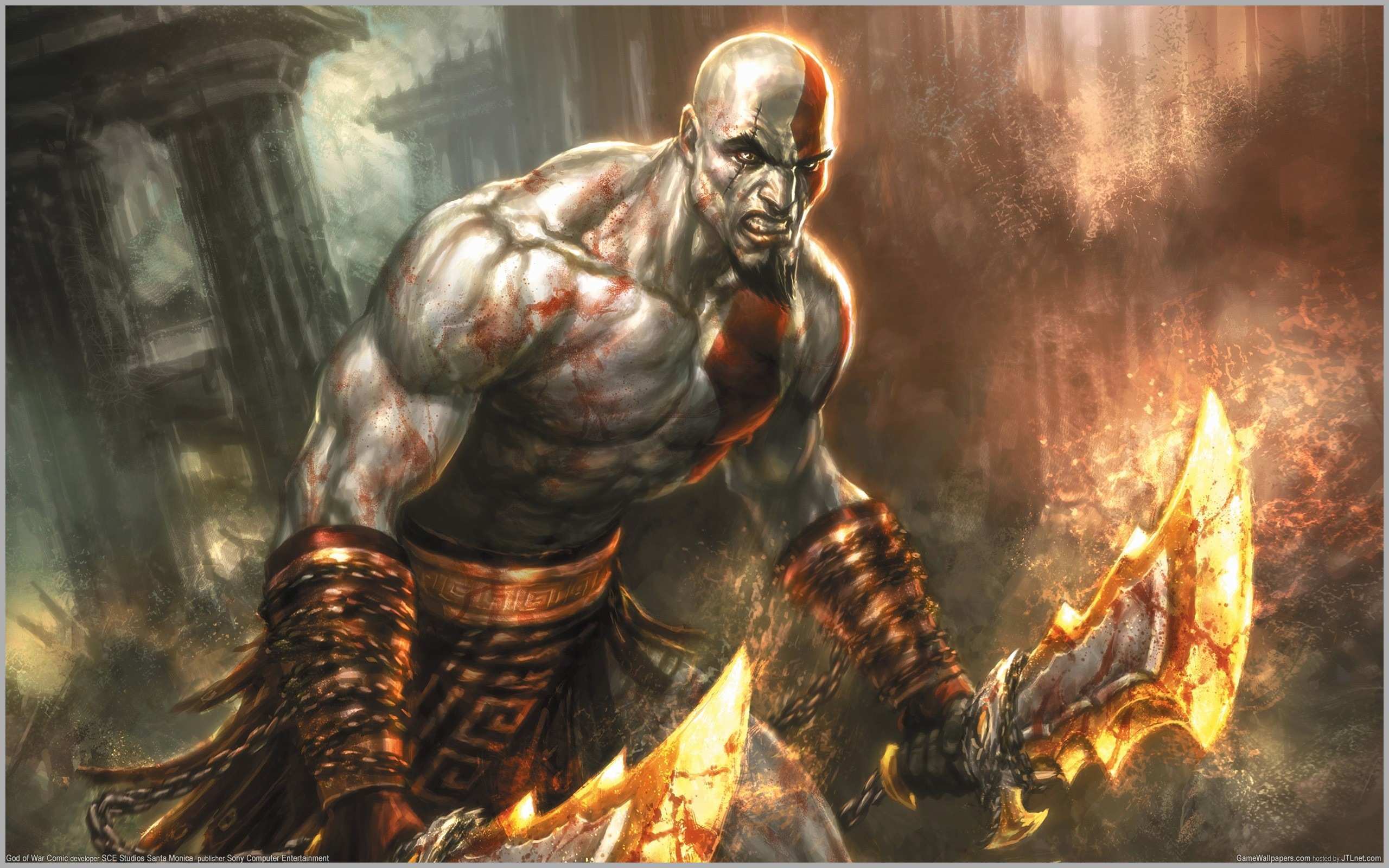 God Wallpaper Download Astonishing Wallpaper Hd Download - God Of War Kratos , HD Wallpaper & Backgrounds