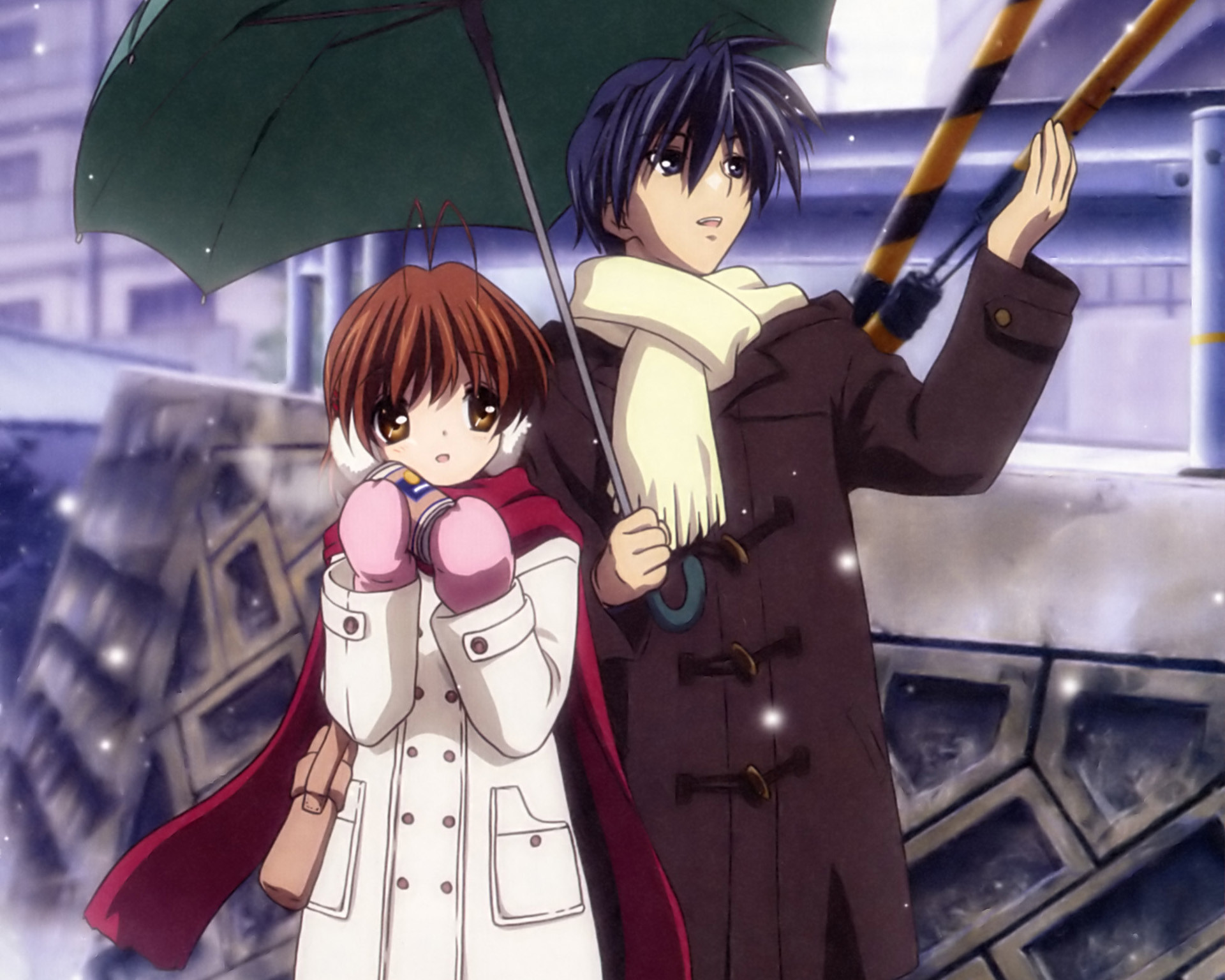 Clannad Nagisa Furukawa Tomoya Okazaki Wallpaper - Clannad Okazaki Y Nagisa , HD Wallpaper & Backgrounds