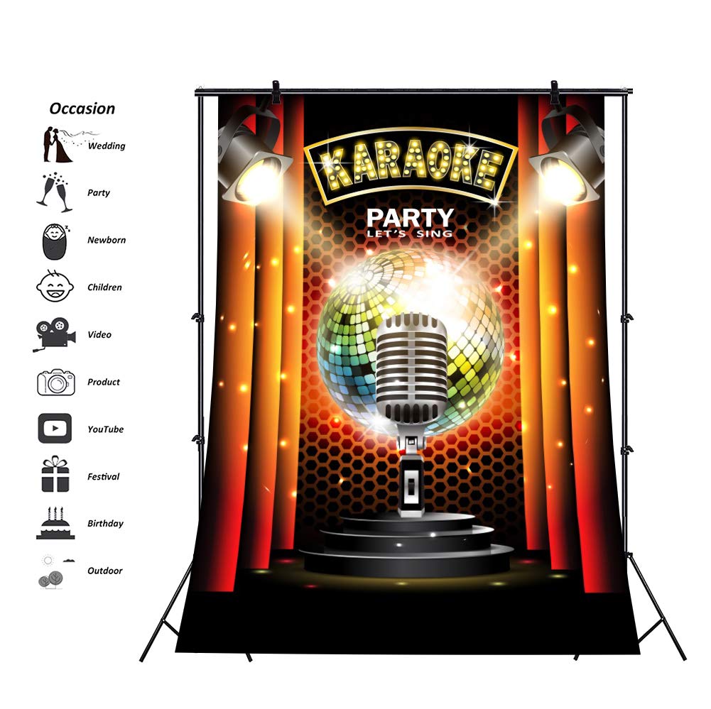 Csfoto 3x5ft Karaoke Photography Backdrop For Party - Photographic Studio , HD Wallpaper & Backgrounds