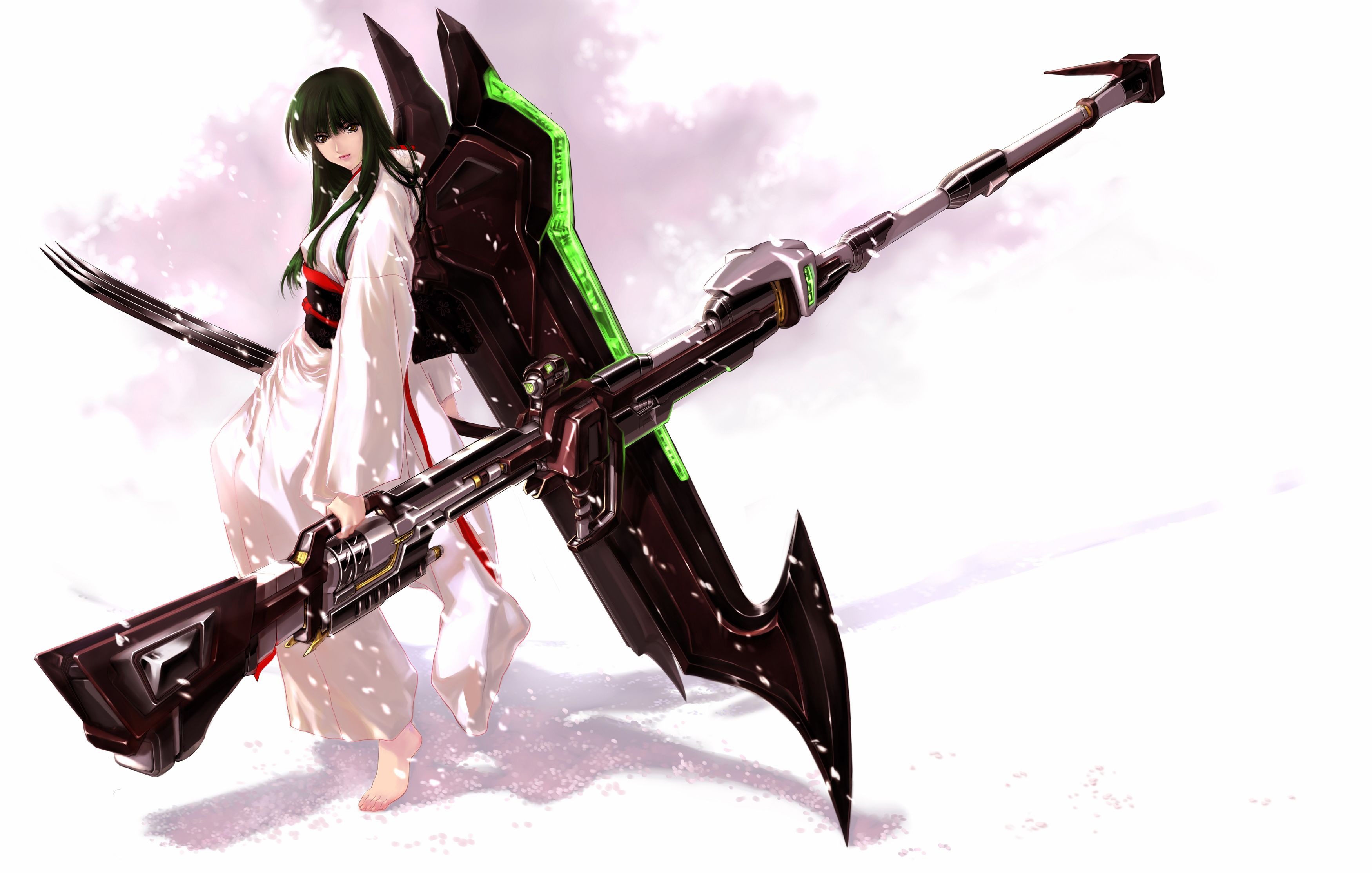 Gun Sword Weapon Anime , HD Wallpaper & Backgrounds