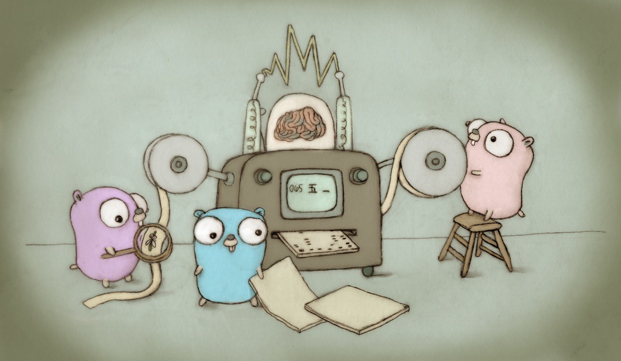 Gopher Illustration By Renee French - Golang Gopher , HD Wallpaper & Backgrounds