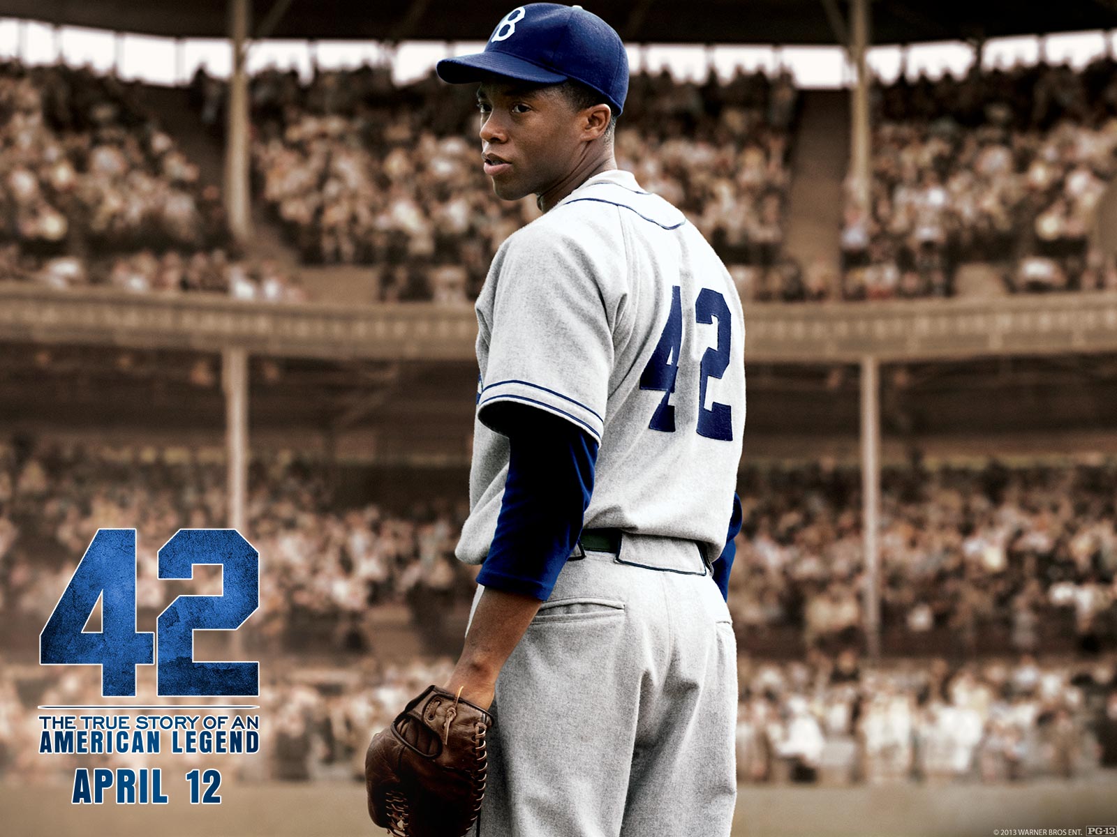 A New Film About Jackie Robinson, Titled 42 The Number - 42 Movie , HD Wallpaper & Backgrounds