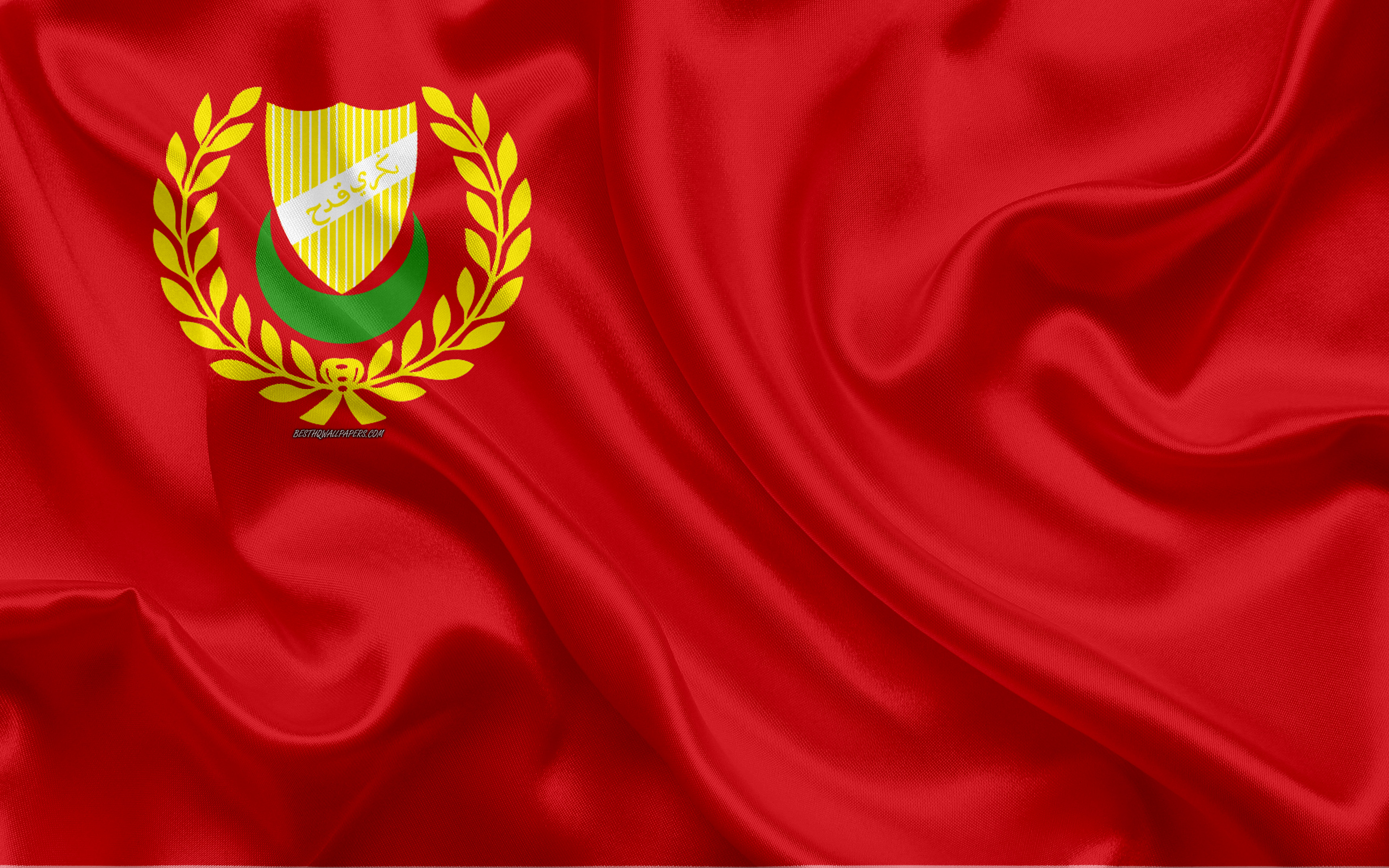 Flag Of Kedah, 4k, Silk Texture, National Symbols, - Background Kedah Flag , HD Wallpaper & Backgrounds