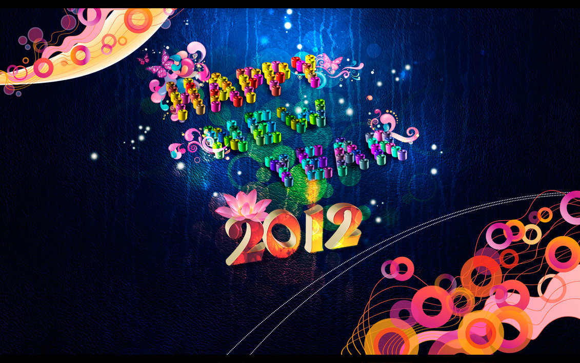 Happy New Year - Happy New Year 2012 , HD Wallpaper & Backgrounds