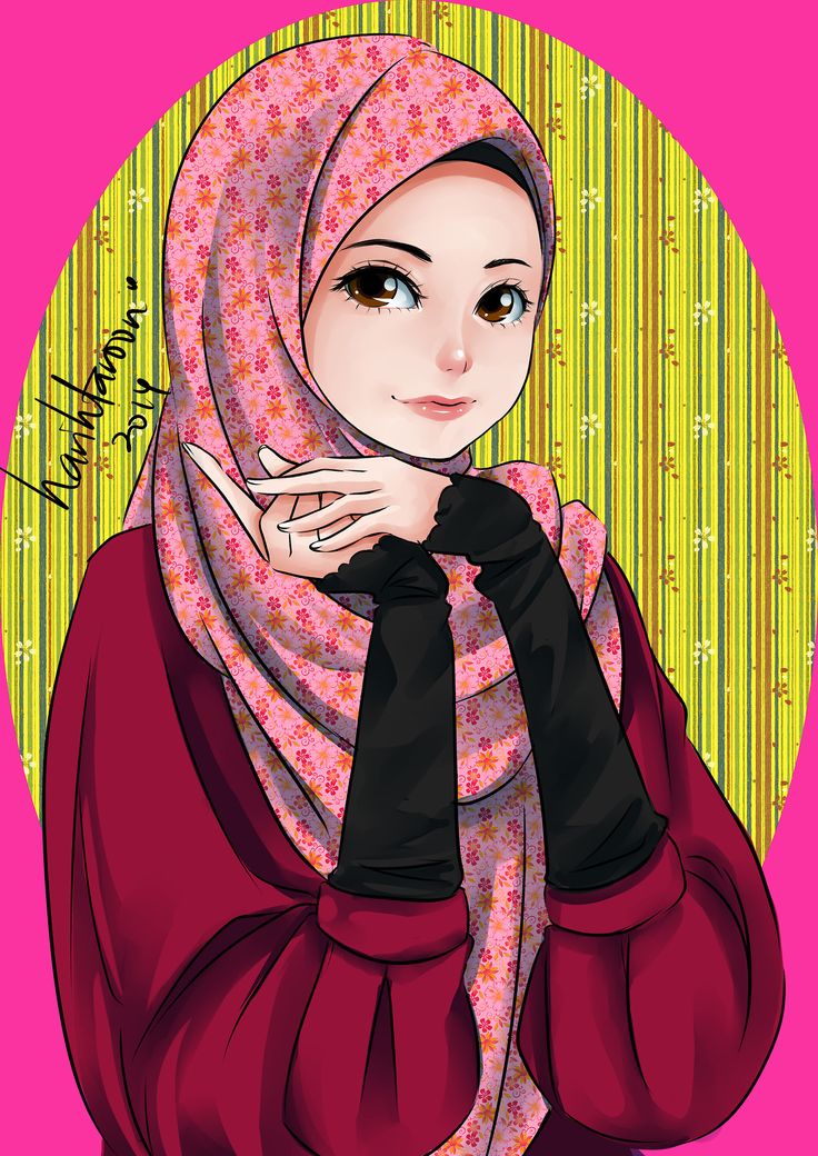 Hijab Drawing - Ana Muslim , HD Wallpaper & Backgrounds