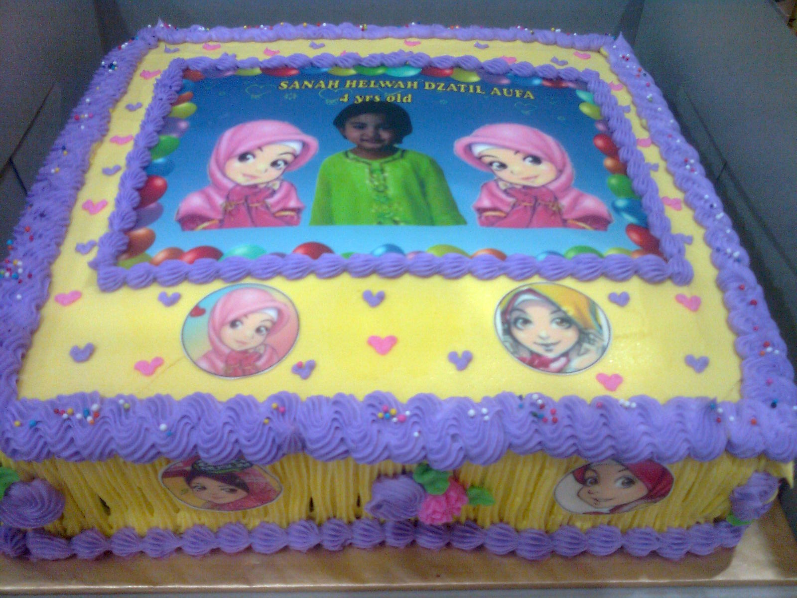 Kek Ana Muslim - Birthday Cake , HD Wallpaper & Backgrounds