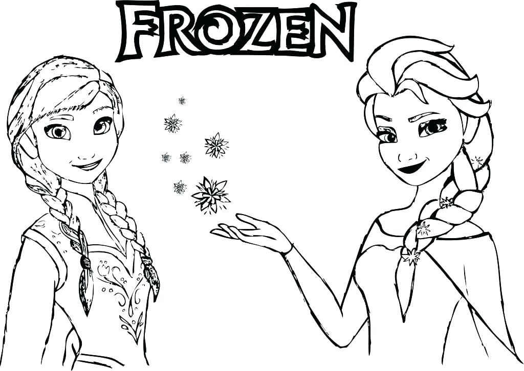 And Coloring Pages Frozen Magic Perfect Princess Ana - Elsa And Anna Colouring Sheets , HD Wallpaper & Backgrounds