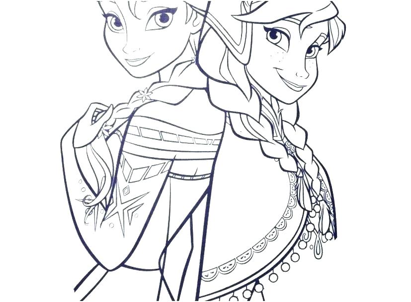 Frozen Coloring Pages Sheets Free For Girls Fever Ana - Free Coloring Picture Of Princess , HD Wallpaper & Backgrounds