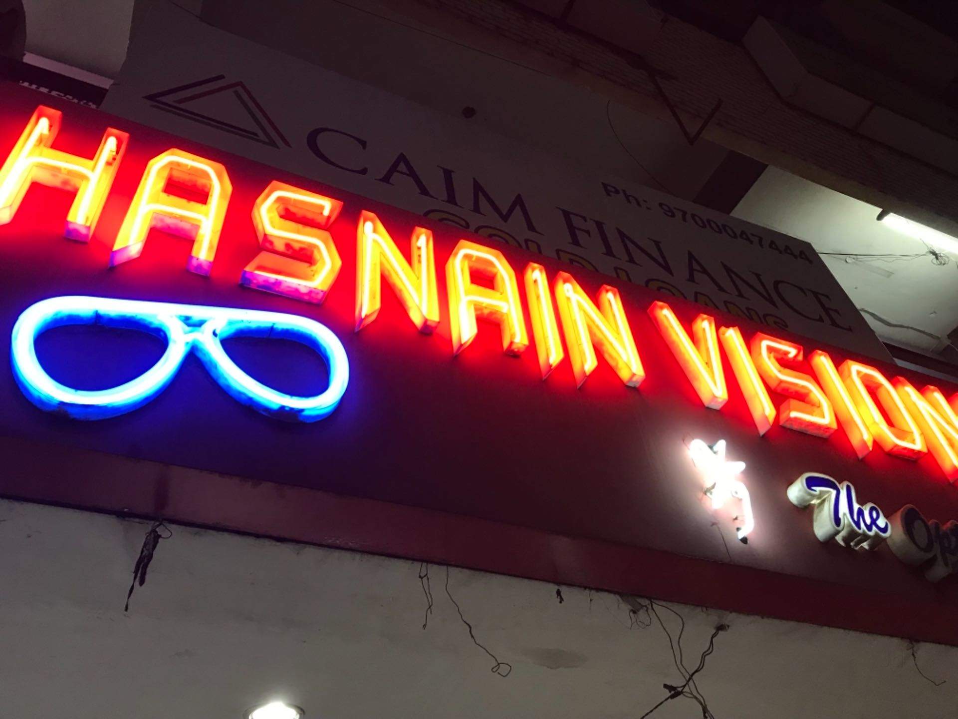Hasnain Vision Optical, Akkayyapalem - Neon Sign , HD Wallpaper & Backgrounds