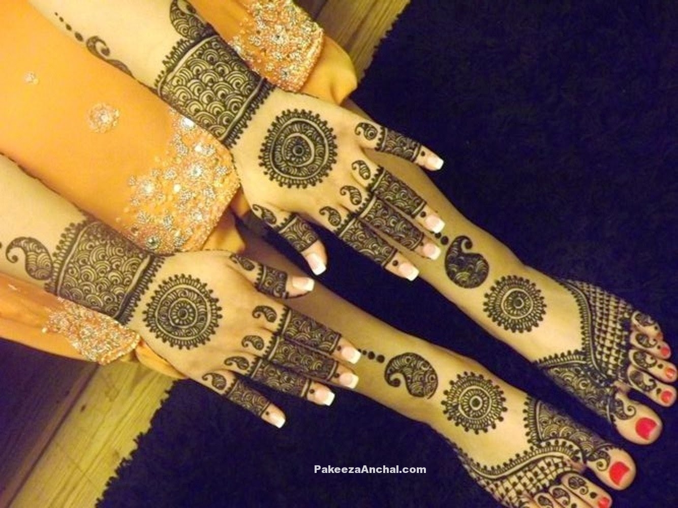 Mehendi Designs For Bride, Top Bridal Mehendi Design - Motif , HD Wallpaper & Backgrounds