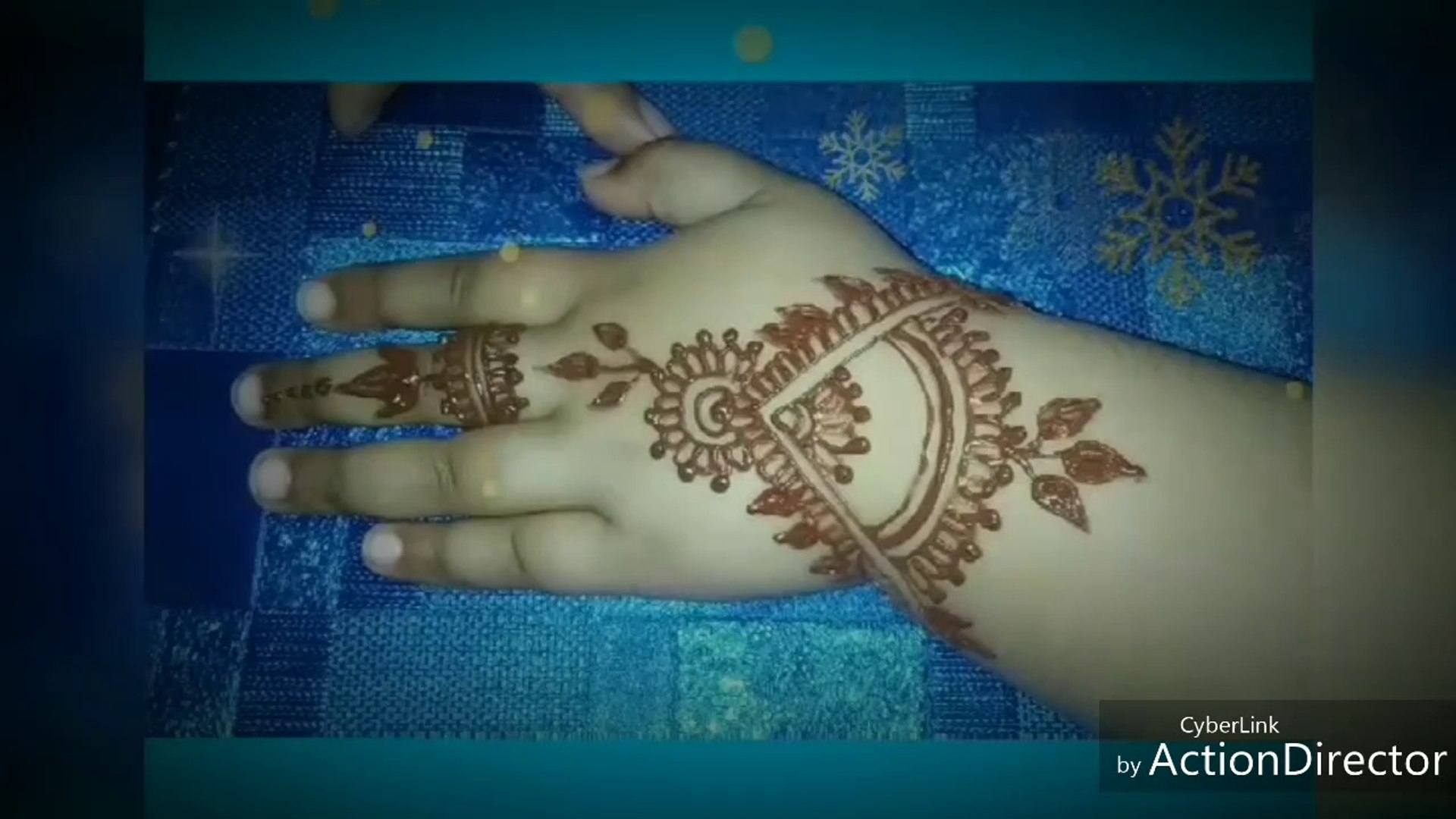 Beautiful Back Hand Mehndi Design For Baby Hands By Baby Hand