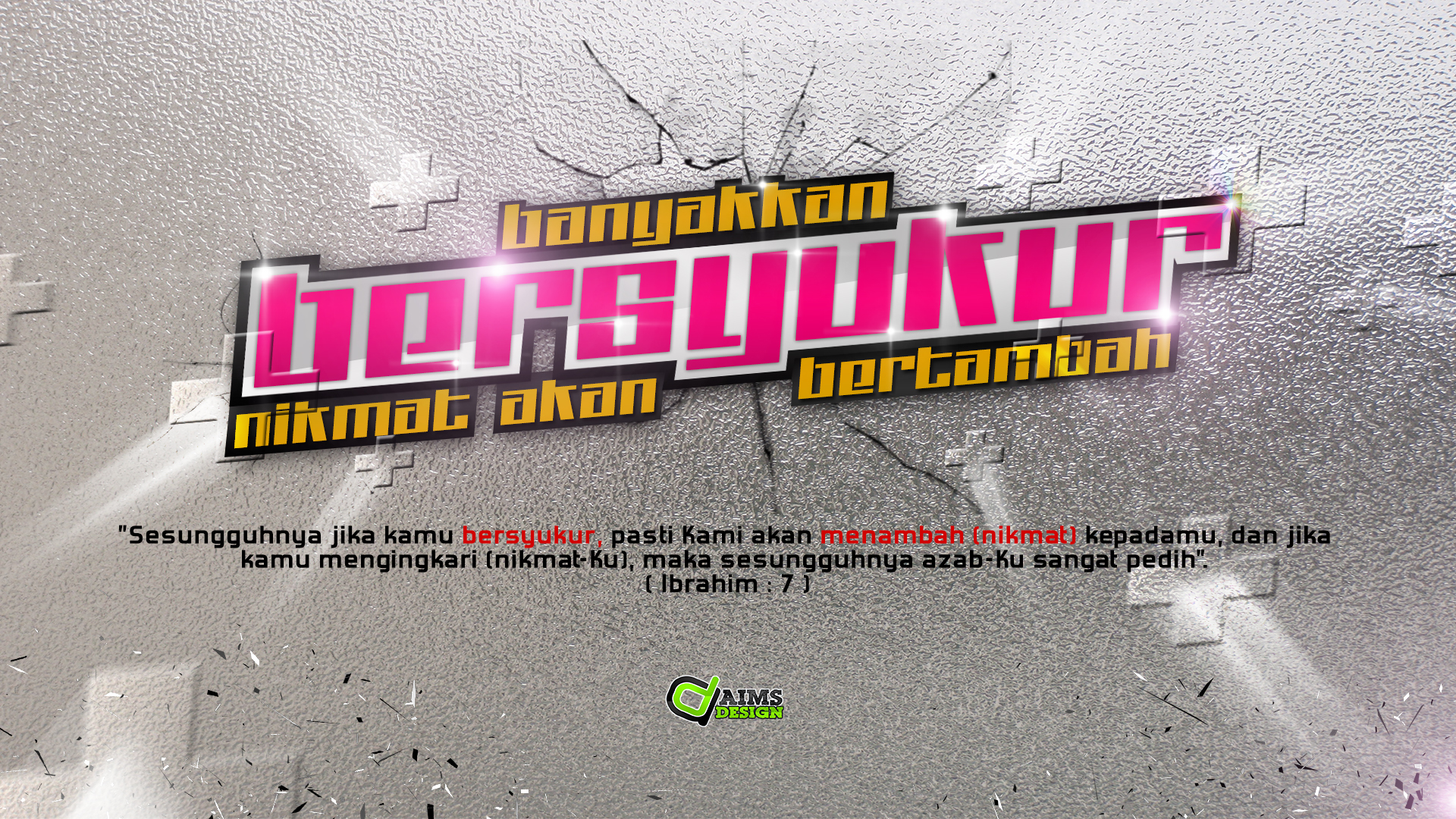 Bersyukur - Graphic Design , HD Wallpaper & Backgrounds