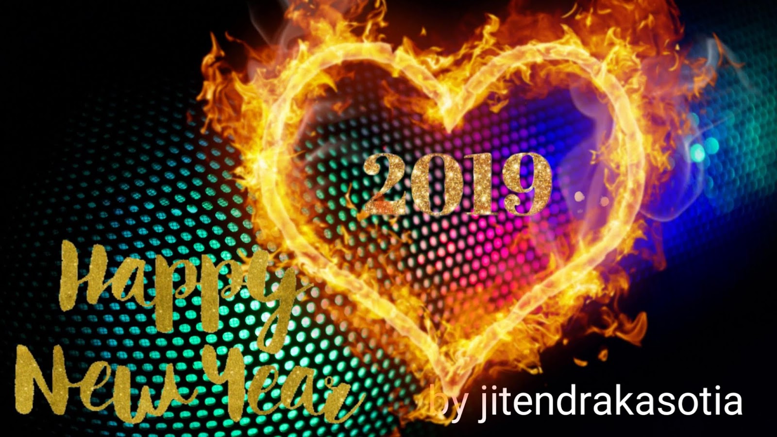 Year 2019 Happy New Year2019 - Flame T Shirts , HD Wallpaper & Backgrounds
